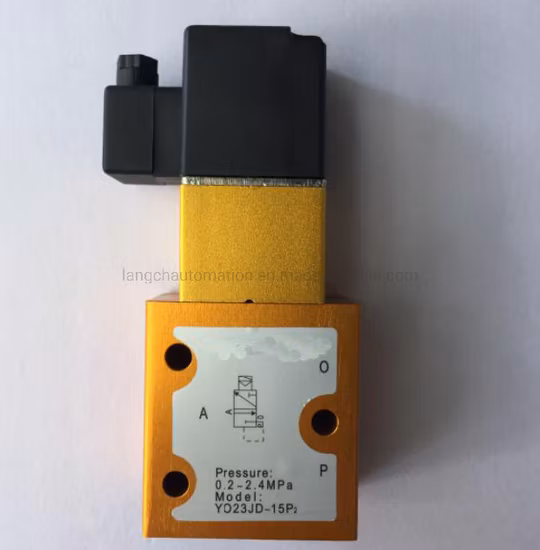 Válvula solenoide reversible de alta presión serie Y con G1/8