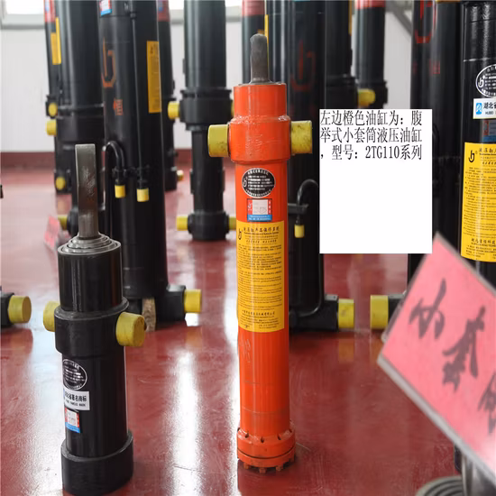 Cilindro hidráulico de doble acción tipo pistón único pequeño de alta calidad marca Jiaheng para camión volquete